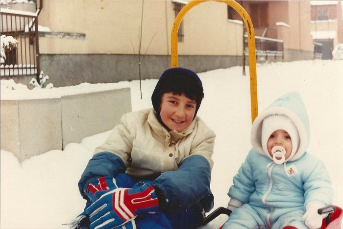 Io e mio fratello, il 30 Gennaio 1986